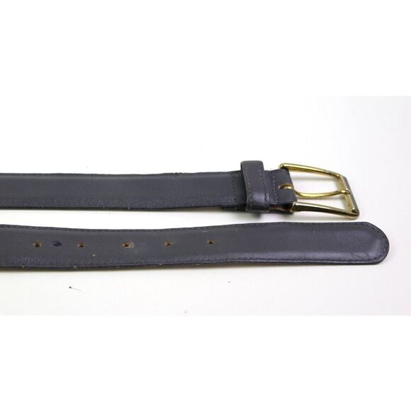 VTG GRAY GENUINE LEATHER 1 1/8"Wd STITCH DRESS CASUAL MEN'S BELT Sz 36 (R83 - Picture 12 of 13